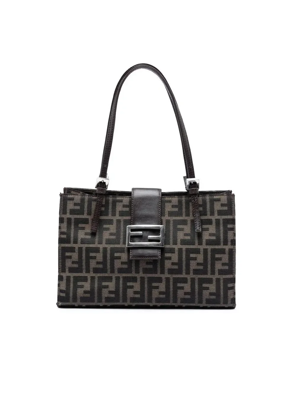 Fendi Zucca Canvas Shoulder Bag Pre- #277448F75B